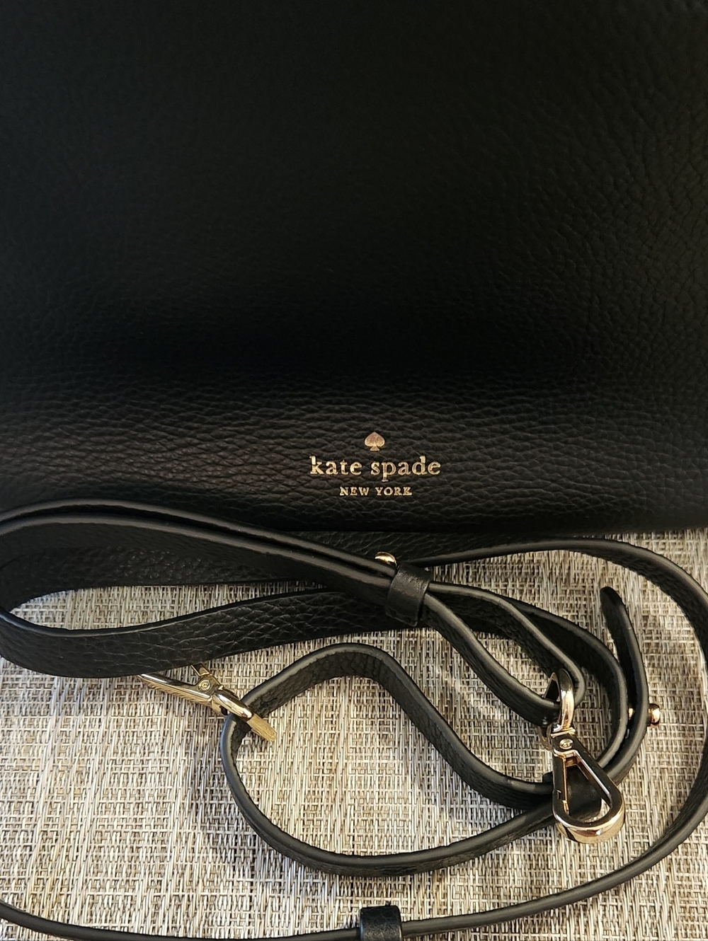 Kate Spade  Vivian Black Pebbled Leather Shoulder Bag - Picture 3 of 6